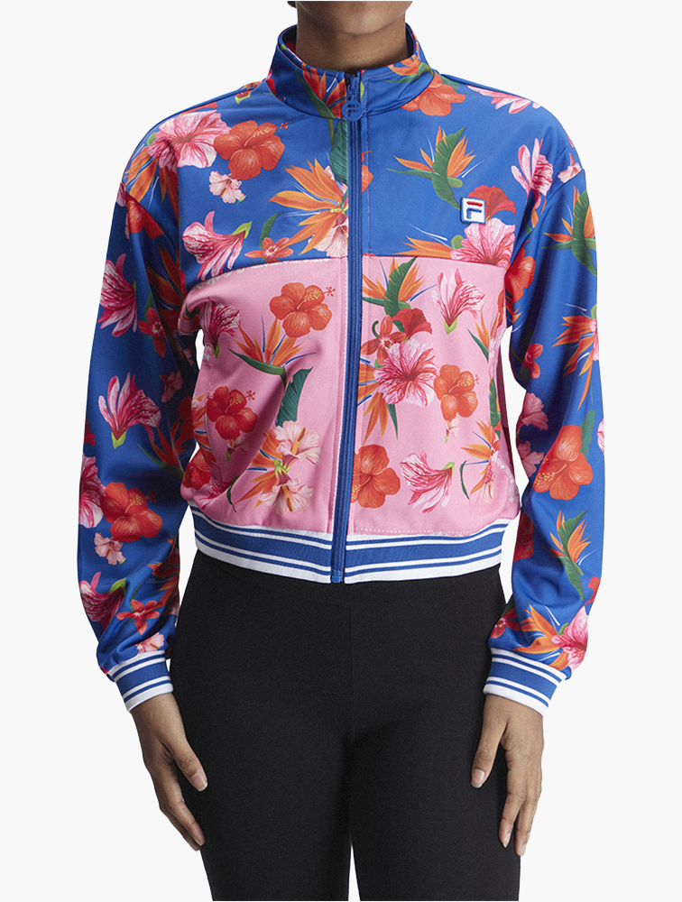 MyRunway | Shop Fila Multi Floral Print Zip Through Jacket for